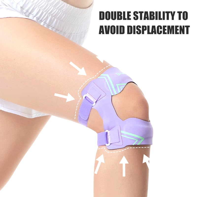 1pc Knee Brace for Men and Women, Patella Tendon Knee Strap with Gel Pad and Side Stabilizers, Adjustable Leg Band for Knee Pain
