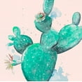 thumbnail image 2 of Pinto, Patricia 12x12 White Modern Wood Framed Museum Art Print Titled - Cactus in Bloom on blush, 2 of 4