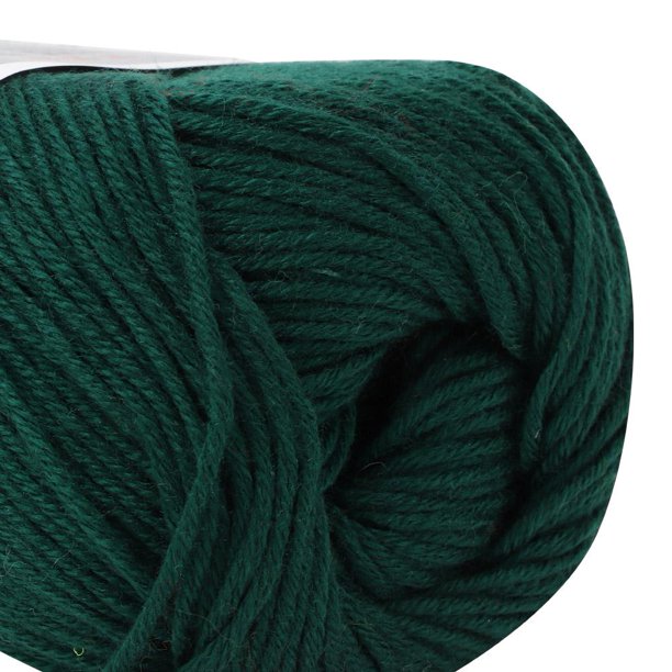 Hilo de algodón, Hilo de Tejer Suave y Suave bebé de Leche Línea de Tejido Manual de algodón Leche Gruesa DIY Tejido a Mano Lana Artesanal Bufanda Hilo(Verde Oscuro) Amonsee No