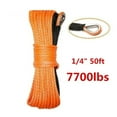 thumbnail image 3 of 15m 6mm 7700LBs Synthetic Winch Rope Line Cable With Sheath ATV UTV Capstan Gray Towing Rope Car Wash Maintenance Auto String ,Easy to Carry, 3 of 7