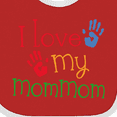 thumbnail image 4 of Inktastic I Love My Mommom Boys or Girls Baby Bib, 4 of 4