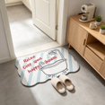 thumbnail image 3 of KKOUHVY Bathroom Rugs, Wavy Edge Cute Irregular Bath Mat, Absorbent Dries Quickly Non-Slip Soft Bathroom Decor, Suitable for Tub&Shower, 3 of 5