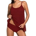 thumbnail image 1 of Women's 2 Pieces Lace Tankini Swimsuit Set Plus Size, 1 of 6