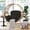 Black, variant on LHBcraft Egg Chair, Contemporary Wicker Round Egg Chair, YE-BE, 330 lb Capacity, Includes 4 Cushions