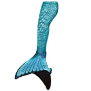 Fin Fun Mermaidens - Mermaid Swimming Tails with Monofin for Adults, Adult M Size, Tidal Teal, 2 Pcs