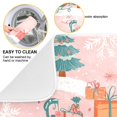 thumbnail image 2 of Yayeee Dish Drying Mat for Kitchen Counter 16"x18" Microfiber Absorbent Pad, Pink Christmas Snowman, 2 of 7