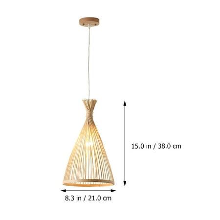 

Classic Bamboo Chandelier Woven Bamboo Light Bamboo Hanging Lamp for Home
