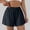 Black, variant on MGDXOX Women's Elastic Waist Bow Detail Pajama Shorts Loose Fit Loungewear Shorts with Contrast Piping for Sleepwear White XXXL