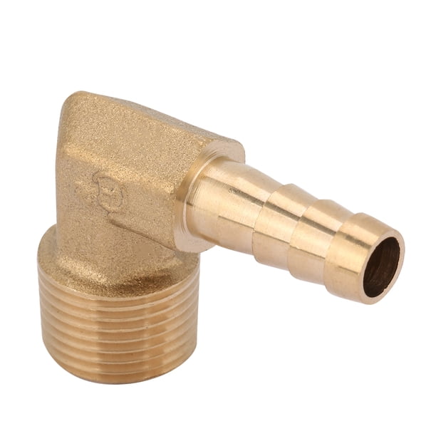 Latón 2 Unid/set G3/8 Rosca Macho Codo De Latón Lengüeta Para Manguera Conector De Acoplamiento Adaptador De Junta De 8mm
