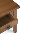 thumbnail image 3 of WyndenHall  Stratford SOLID WOOD 21 inch Wide Square Transitional End Side Table Honey Brown 20.5 Inches wide Lacquer,Stained Casual,Modern &, 3 of 5