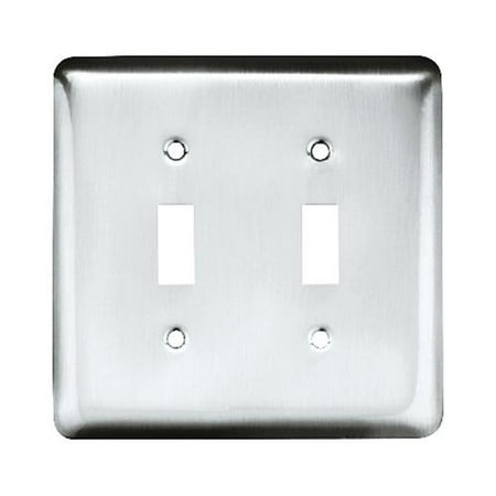 Toggle Wall Plate 2 Gang Stamped Polished Chrome St Brainerd W10246 Pc U Toggle Wall Plate 2 Gang Stamped Polished Chrome St Brainerd W10246 Pc U