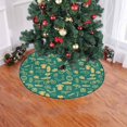 thumbnail image 2 of FMSHPON Vintage Bicycle Pattern Xmas Christmas Tree Skirt Stand Mat for Holiday Party Decoration Indoor Outdoor 48 inches, 2 of 3