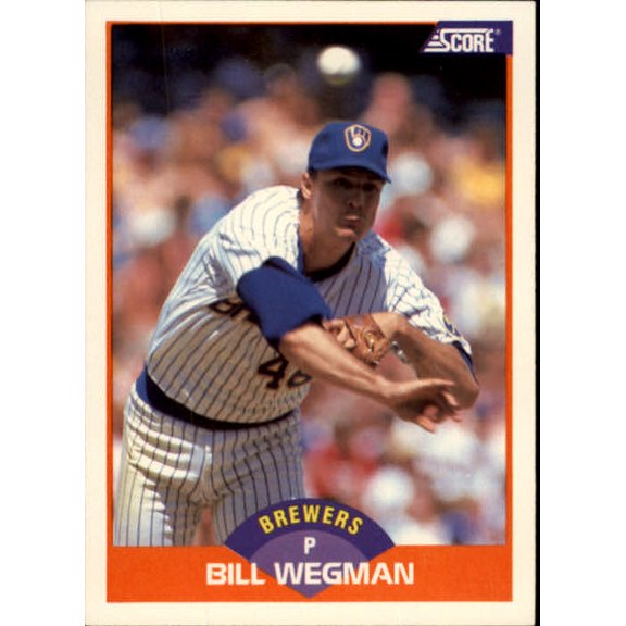 Collectible 1989 Score #335 Bill Wegman MLB Baseball Trading Card