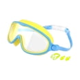 thumbnail image 2 of Gafas de natación para niños, ajustables, portátiles, elegantes, antivaho, para deportes acuáticos, al aire libre, en interiores, para niños y niñas Verde y negro, 2 of 8