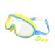 thumbnail image 2 of Gafas de natación para niños, cómodas, transparentes, antivaho, para piscina, niños y niñas, para interiores Verde y negro, 2 of 8