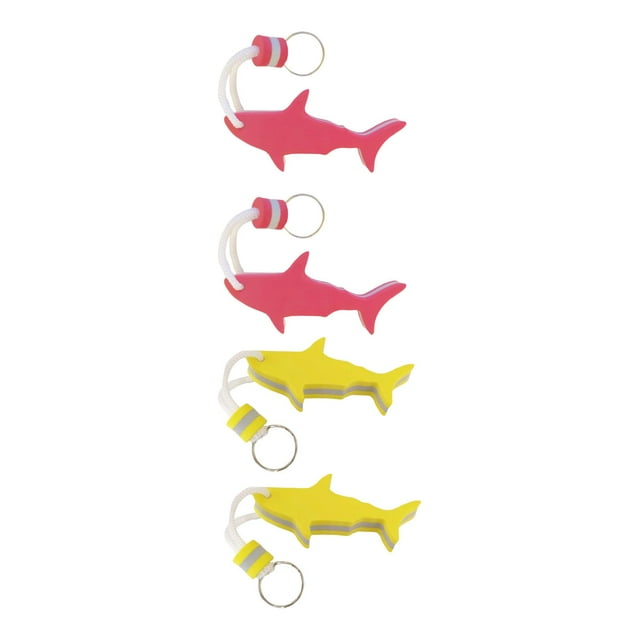 Llaveros flotantes Cola 4x Llaveros flotantes para Surf 2x rojo y 2x amarillo