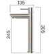 thumbnail image 3 of robinet De Bassin Froid Simple, Robinet Monotrou En Acier Inoxydable Pour Lavabo De Salle De Bain, Nickel Bross, 3 of 4