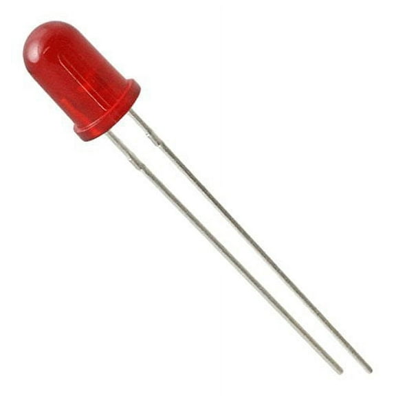 E-Projects B-0005-J01 Diffused Red LEDs, Red Lens, Red Light, 5 mm (Pack of 100)