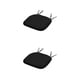 thumbnail image 3 of Bearachild Cojín de asiento antideslizante de poliéster para silla de comedor de interior, alfombrilla para taburete, y cómoda para el hogar, Negro 41*41cm 2Conjunto, 3 of 6