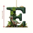 thumbnail image 3 of Dinosaur Ornaments for Christmas Tree, Personalized Dinosaur Christmas Ornaments, Cute Dinosaur Christmas Tree Ornaments, 26 Letters Christmas Tree Decoration Pendant, 3 of 3
