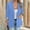 Blue, variant on Dolkfu 3/4 Sleeve Womens Fall&Winter Jackets Red Collared Button Retro Suit Solid Refined Modern Jackets Red,S