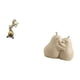 thumbnail image 5 of Estatua de caballo abrazando una pera de resina moderna, adorno artesanal, figura decorativa, soporte para libros, sujetalibros de cerámica, mano de o, 5 of 8