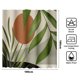 thumbnail image 2 of 72Wx72L pulgadas Verde hoja Tropical Bohemia baño Cortina de ducha Planta accesorios de baño simple y colorido, 2 of 5