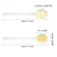 thumbnail image 4 of Unique Bargains 1 Pc Long Handle Bath Brush Back Scrubber for Bath for Shower 4.33"x2.56" White, 4 of 6