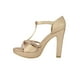 thumbnail image 3 of Sandalia de vestir Tacones Mujer Sintetico Oro Rosado Leon 344109, 3 of 4