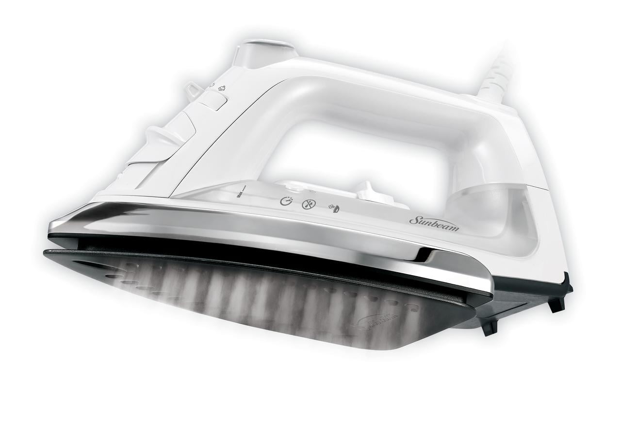Open Box Sunbeam GCSBC Classic 1200 Watt Mid-size Anti-Drip Non-Stick Soleplate Iron Steam/Vertical Shot feature 8' 360-degree Swivel Cord GCSBCL-317-000 Auto Shut Off
