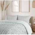 thumbnail image 6 of Ambesonne Muted Colors Duvet Cover Sets, Greyscale Lines Dots, 2-King, Grey and Coconut, 6 of 7