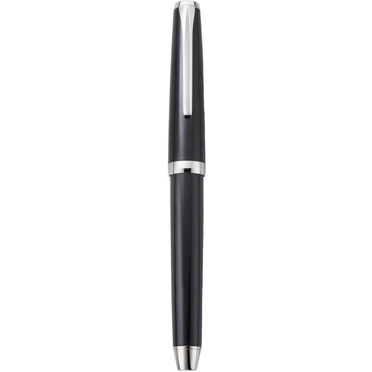 Pilot Metal Falcon Black Fountain Pen - Medium