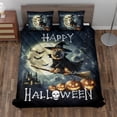 thumbnail image 2 of Happy Halloween Chinese Shar-Pei Witch Pumpkins Bats Quilt Bedding Set Dog Lover 1 Blanket Bed Cover 2 Pillowcases - 13012, 2 of 5