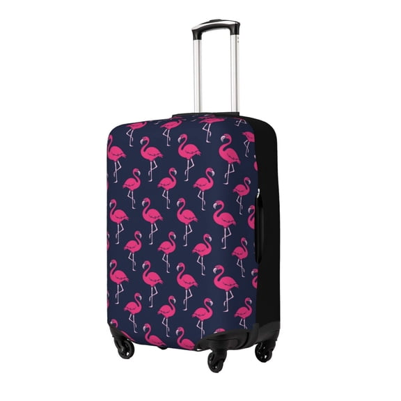 Hirioo Cute Flamingo for Elasticity Suitcase Cover (No luggage Included) Durable Luggage Protector Fits 18-32 Inch Luggage-X-Large