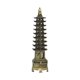 thumbnail image 1 of Torre WenChang de pagoda antigua de aleación Feng Shui torre de estilo chino de 25cm para decoración de escritorio ANGGREK Otros, 1 of 8