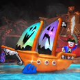 thumbnail image 2 of inslife 10FT Length Halloween Inflatable Pirate Ship and Pirate Skeleton, Blow Up Pirate Ship Inflatables Built-in 5 LEDs and 4 RGB Lights for Halloween Inflatables Outdoor Decoration, 2 of 6