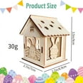 thumbnail image 3 of DIY Easter Wooden Cottage Craft Kit, Build Your Own Holiday Decor, Spring Craft Project, Creative Wood Model, Seasonal Home Decoration for 6-10 Years, 3 of 4