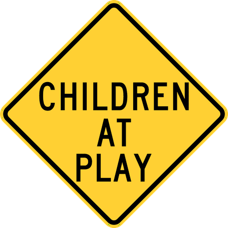 Zoo York Sign Traffic Signs - Children at play, New York State Heavy Duty 12 x 18 Peel-n-Stick Sign Street Weather Approved Sign ()