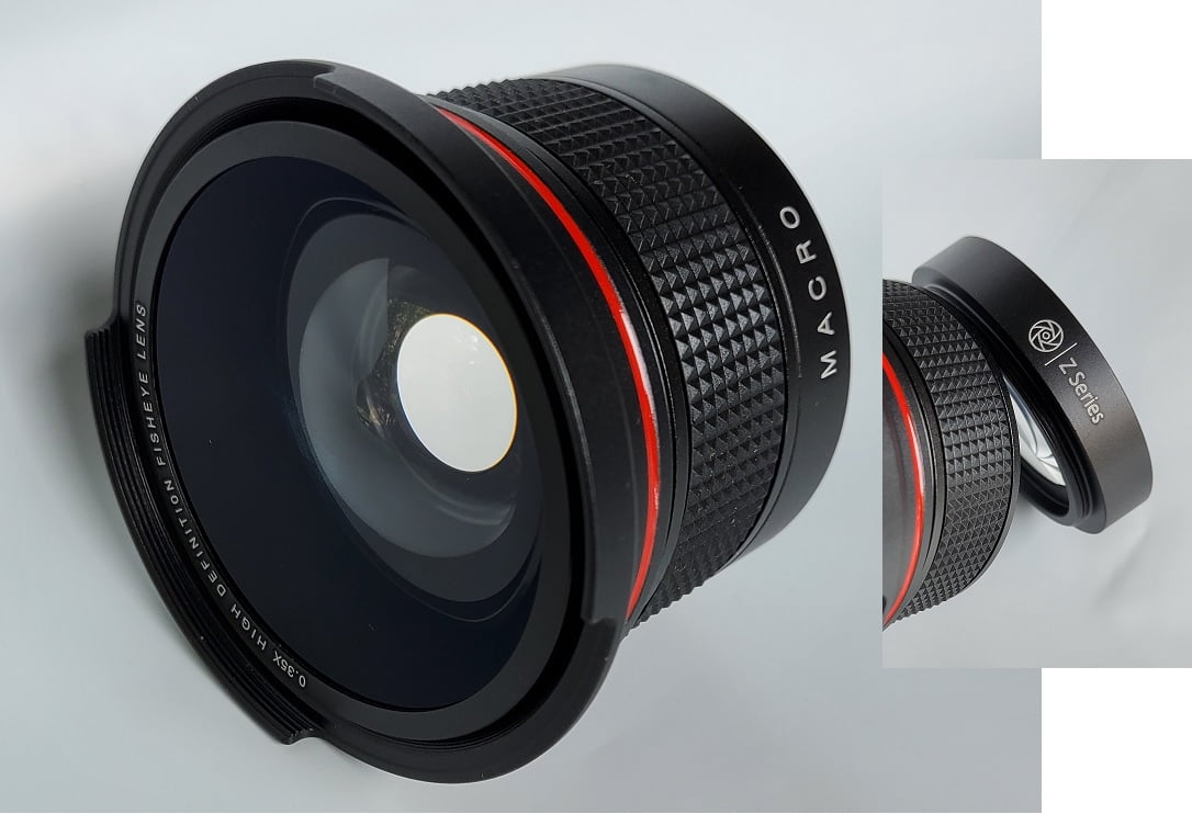 Super Hi Def 0.15x X-treme Fisheye Lens For Canon VIXIA HF R80 R82 R800 
