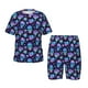 thumbnail image 1 of Balery Skull flower funny Conjunto de Pijama Infantil de Manga Corta con Estampado – Ropa de Dormir de Algodón Suave-X-Large, 1 of 6