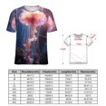 thumbnail image 2 of Jellyfish Ocean Style Women's Short Sleeve T-Shirt Crew Neck Casual Summer Trendy Loose Fit Tops, 2 of 6