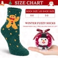thumbnail image 3 of Loritta Secret 2 Pairs Women Fuzzy Socks, Christmas Cozy Fluffy Warm Winter Comfy Gift Socks for Women with Transparent Ball, 3 of 9