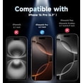 thumbnail image 2 of Protector de pantalla MAGIC JOHN de cristal templado para iPhone 16 Pro, 2 of 6