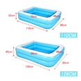 thumbnail image 2 of Paquete de 4 piscinas inflables para niños, piscinas para niños al aire libre, piscina familiar para bebés, niños pequeños, al aire libre, jardín, pat Baoblaze Tina de piscina inflable, 2 of 6