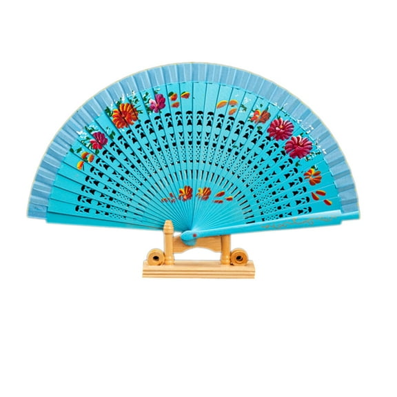 Spanish Double Sided Painted Folding Fan Handheld Fan Ornament Household