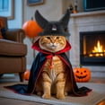 thumbnail image 2 of TIELUTT Halloween Pet Cat Witch Hat with Adjustable Horns Animal Pet Clothes Closet Pet Clothes Hangers for Small Dogs Pet Clothes Rack Pet Clothes for Large Dogs Female Pet Clothes Hangers Metal, 2 of 4