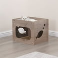 thumbnail image 4 of PetPals Contemporary Minimalist Design Cat House - 14"H, Replaceable, Medium, Jodie, 4 of 6