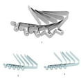 thumbnail image 3 of 2x paquete de 5 clips de con botón a para kayak, clips para poste de tienda de , pasadores huecos/sólidos Zulema Clip de empuje de pala de kayak, 3 of 8