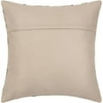 thumbnail image 4 of Zander Leather Rustic Pillow Cover in Charcoal,Cream, 4 of 4