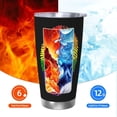 thumbnail image 6 of LGBT Pride Rainbow Gay Fingerprint 20oz Stainless Steel Tumbler With Lid And Straw Spill-Proof Insulation Travel Tumbler Cups Vacuum Coffee Cup For Ice Drinks & Hot Beverages, 6 of 6
